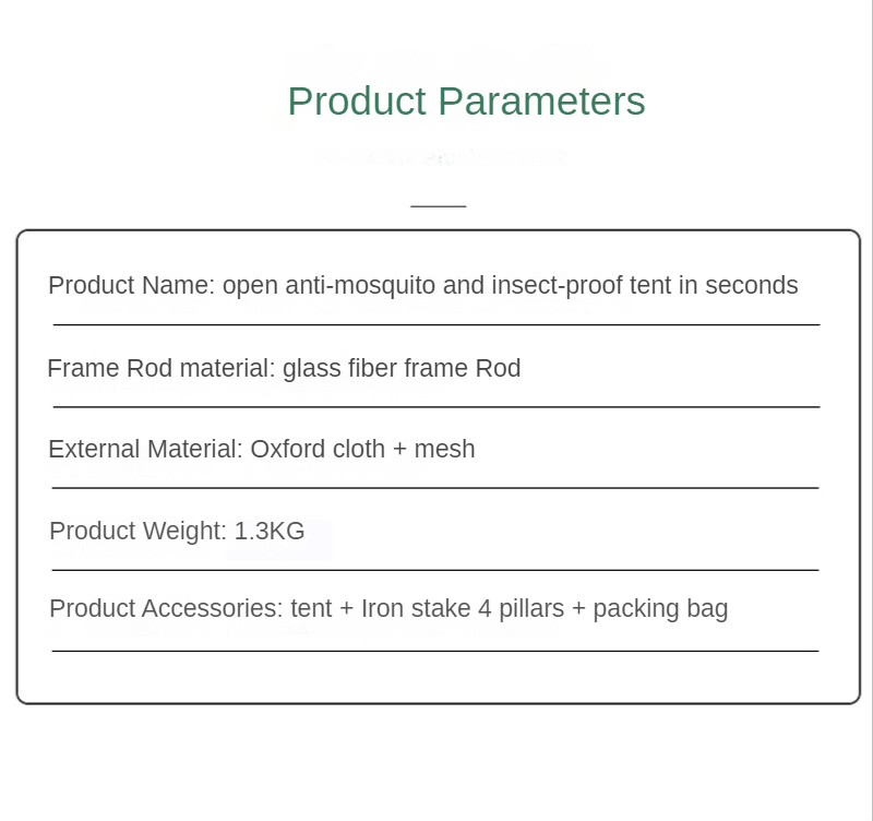 Cheap Goat Tents Outdoor Camping Anti mosquito Ultralight  Tent Fully Automatic Free to build Anti mosquito Anti insect Breathable Mesh Tent   
